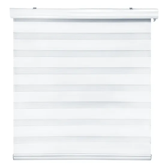 Cortina Roller Duo Zebra Día Y Noche 120 X 200 Cm Blanco Guiza