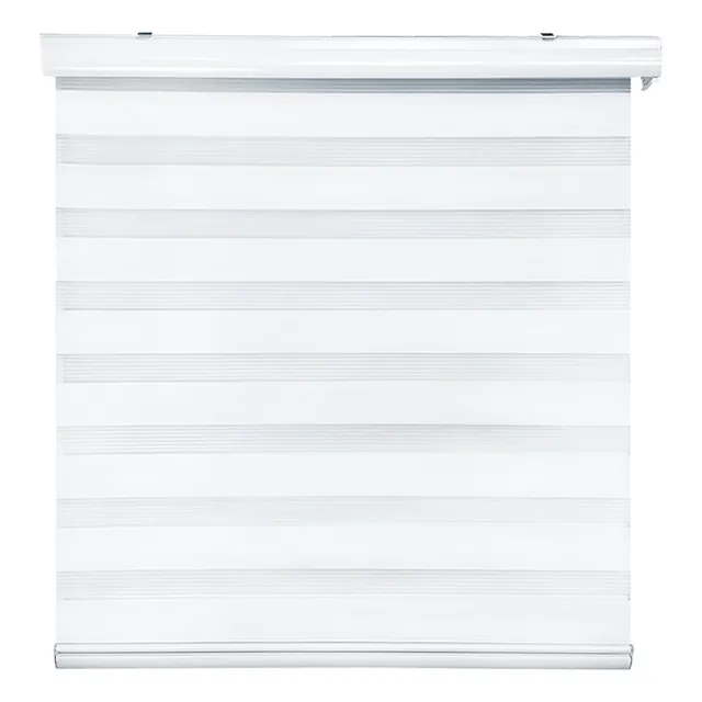 Cortina Roller Duo Zebra Día Y Noche 120 X 200 Cm Blanco Guiza