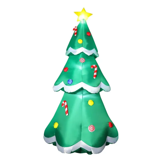 Inflable Arbol De Navidad De 7 Pies Luces Led Funfanso.