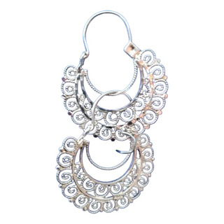 Aretes De Filigrana De Plata Ley .925 Aretes De Filigrana De Plata Ley .925
