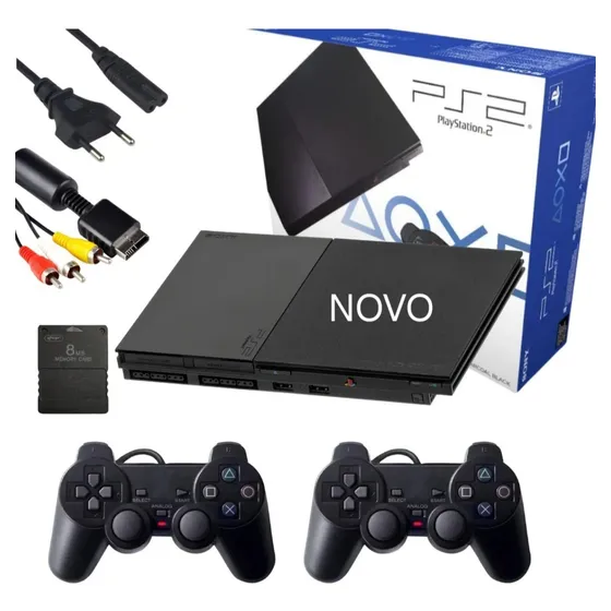 Playstation 2 Novo Garantia 3 Anos Preto