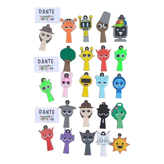 20 Souvenirs Sprunki Incredibox Llaveros O Iman