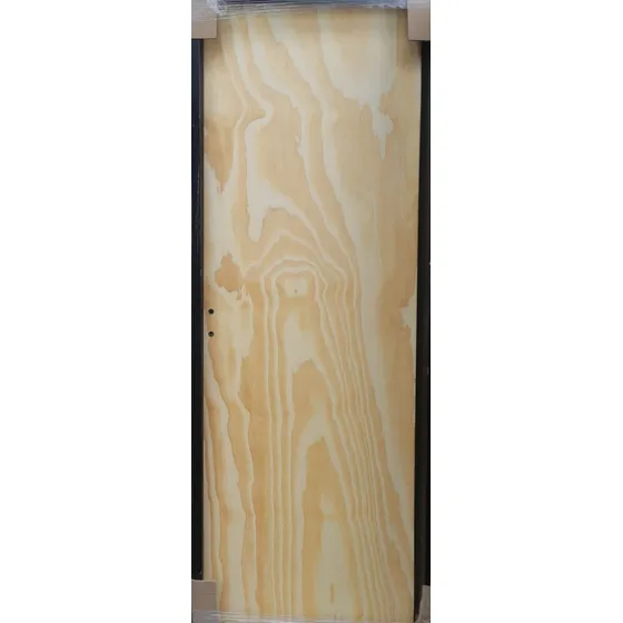 Puerta Placa Pino 70 X 200 Cm Marco 10cm  Chapa 24 Derecha.