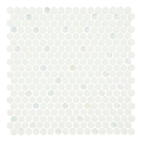 Mini Mosaico Hexagonal De Vidrio Para Pared Y Piso De 5/8 Pu
