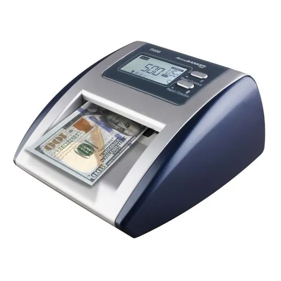 Detector De Billetes Falsos Accubanker D500 Dolares Euros 