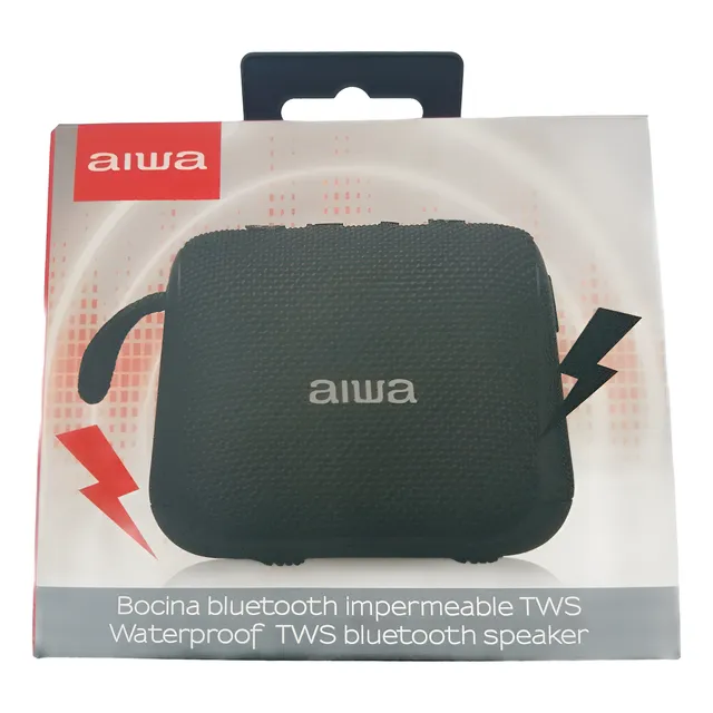Bocina Parlante Portátil Impermeablewaterproofbluetooth Aiwa Negro