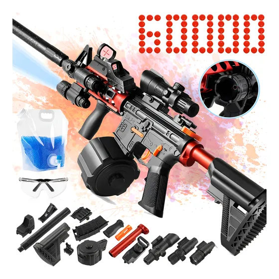 Pistola De Hidrogel M416 Lanzador Electrica Con Bolas Láser Rojo