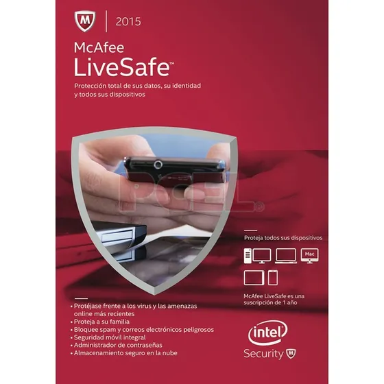 Antivirus Mcafee® Livesafe® Dispositivos Ilimitados X 1 Año