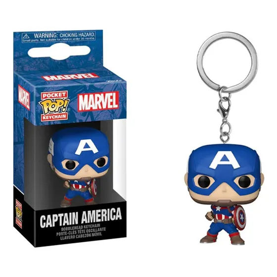 Funko Pop Llavero Marvel - Capitan America