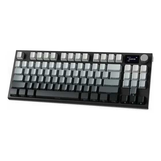 Teclado Mecánico Attack Shark K86 Inalambrico 75% Pantalla Moonlit Night Inglés Internacional