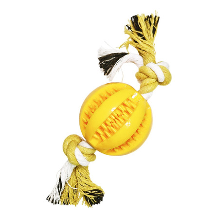Juguete Mordillo Pelota Dental Porta Alimento Con Soga Gde Juguete Mordillo Pelota Dental Porta Alimento Con Soga Gde