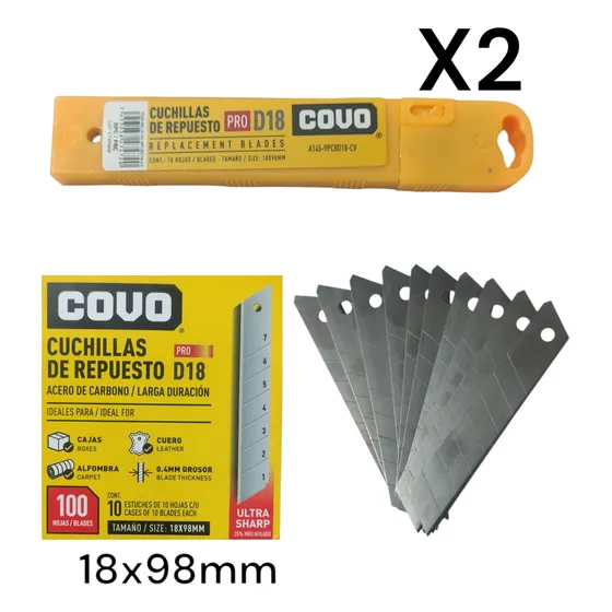 Repuesto Cuchilla Para Exacto De 18mm Pack De 2 Blister