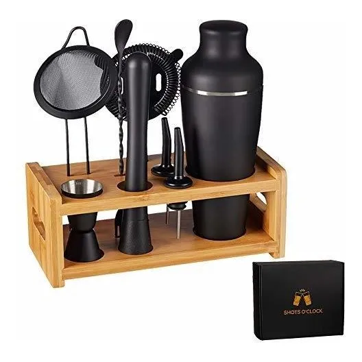 Juego Coctelera 8 Repuesto Soporte Completo Para Bar Casa