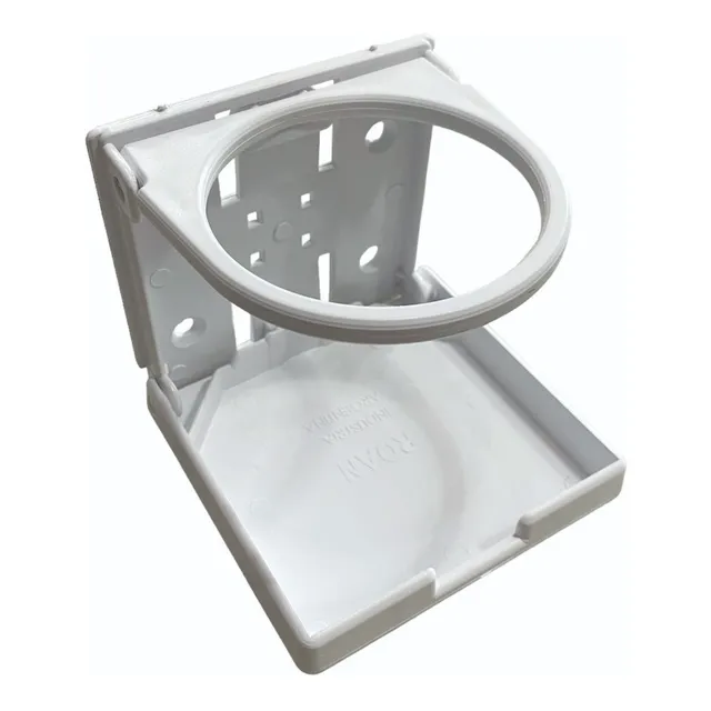 Posa Vaso De Plastico Plegable Para Nautica O Motorhome Color Blanco