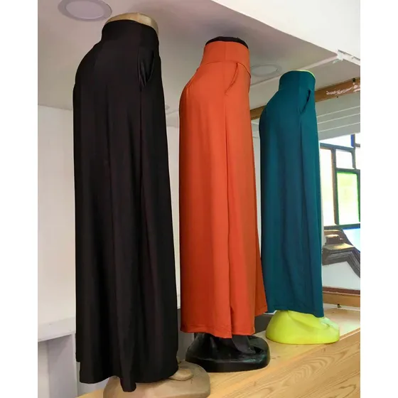 Hermosos Pantalones Palazzo De Moda Esmeraldiv Largo