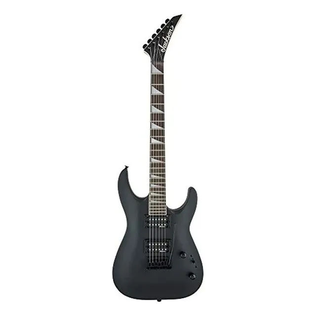 Guitarra eléctrica Jackson JS Series JS22 DKA dinky de álamo 2018 satin black brillante con diapasón de amaranto