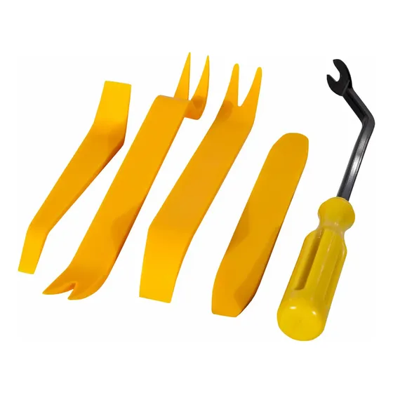 Jogo De Espátulas Automotivas Nylon 5 Peças Para Desmontar Painel Graff Vantage