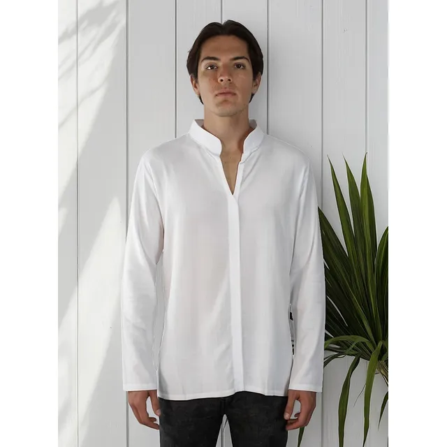 Camisa Manga Larga Cuello Neru