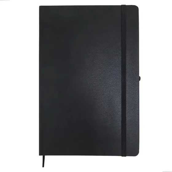 Caderneta Anotação A5 Executiva Tipo Moleskine Couro Sintético