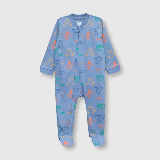 Pijama De Bebé Niño De Algodón Azul (0 A 24 Meses) Colloky