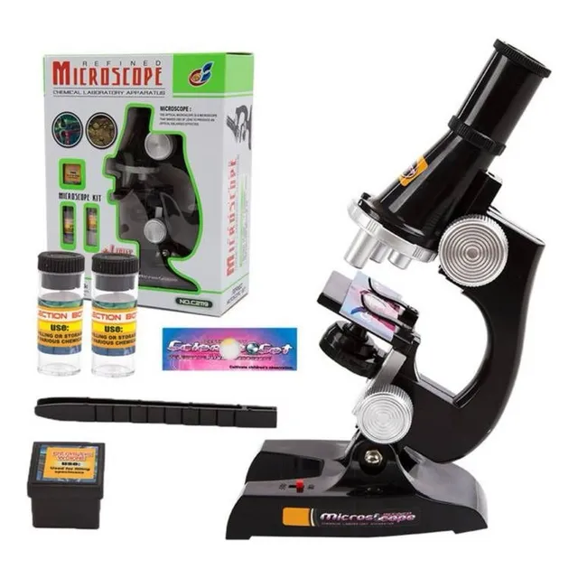 Microscopio Educacional En Kit Completo 3 Escala +accesorios