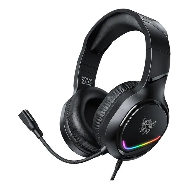 Audifonos Diadema Gamer Onikuma X31 Color Negro Rgb
