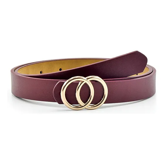 Cinturón Correa Collins Para Mujer - Burgundy