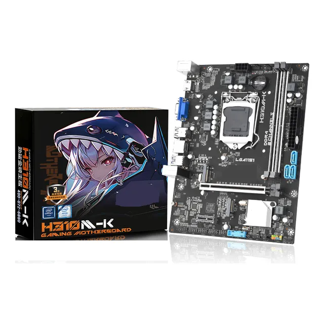 Placa Madre Socket 1151 H310 Ddr4 M2 6ta 7ma 8va 9na Gen Color Black