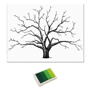 Nuevo 5 Boda, Huella De Digital, Árbol, Pintura De , Firma Nuevo 5 Boda, Huella De Digital, Árbol, Pintura De , Firma