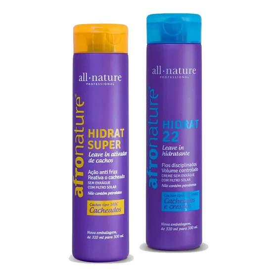 Kit Hidrat 22 + Hidratante Super Afro All Nature Promoção