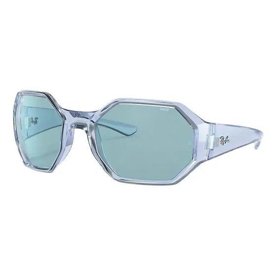 Gafas de sol Ray-Ban RB4337 Evolve talle Standard armazón polished light blue y lente blue