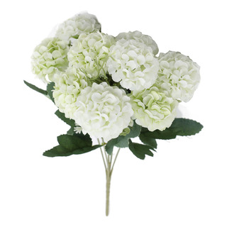 Flor Artificial 3d, Bola Simulada De Crisantemo, 4 Unidades Flor Artificial 3d, Bola Simulada De Crisantemo, 4 Unidades
