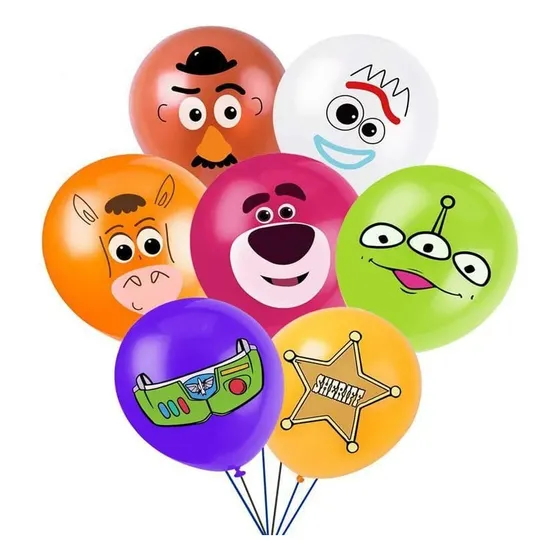 Set De Globos Látex Diferentes Diseños Infantiles 2