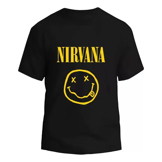 Franela Algodón Para Caballero Nirvana M1 Rock S M L Xl