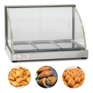 Vitrine Expositora Estufa Para Salgados Com 3 Bandejas Titã Vitrine Expositora Estufa Para Salgados Com 3 Bandejas Titã
