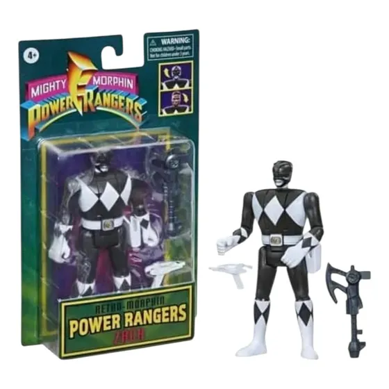 Figura Retro Power Rangers Mighty Morphin Zack Hasbro