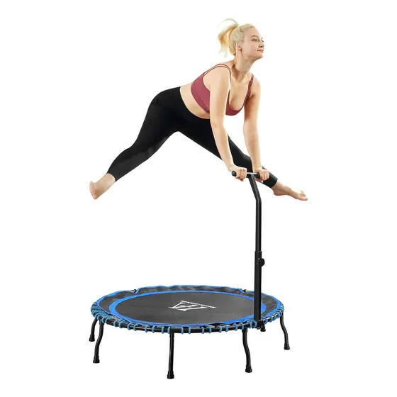 Mini Cama Elástica Plegable De 40 Pulgadas Manubrio Aj...