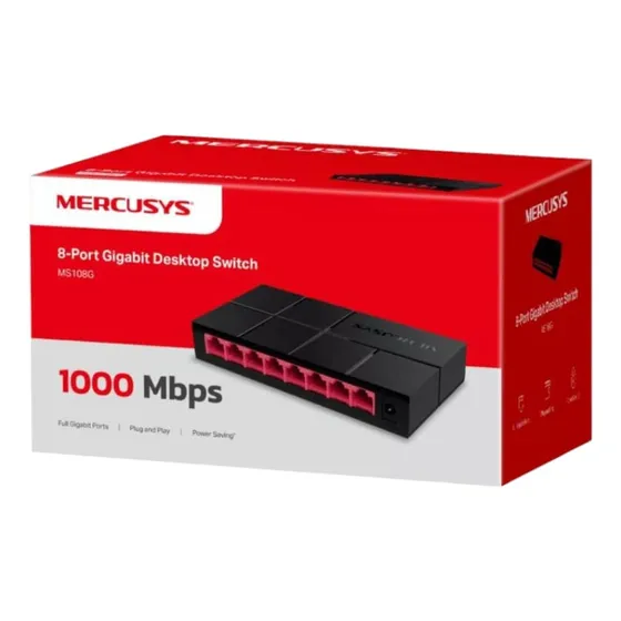 Switch Mercusys Ethernet 8 Puerto Gigabit 10/100/1000 Mbps