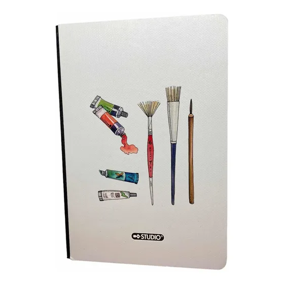 Libreta Para Dibujo Papel Kraft Tamaño Media Carta