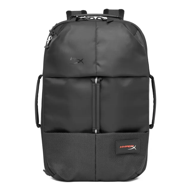 MOCHILA HYPERX KNIGHT PARA NOTEBOOK DURABLE Y RESISTENTE PRE COLOR NEGRO DISEÑO DE LA TELA LISO