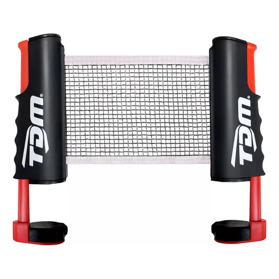 Red Ping Pong Tdm Retractil Adaptable Cualquier Mesa -olivos Color Negro