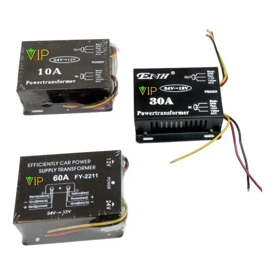 Inversor 24v A 12v 10a Transformador Convertidor De Camion