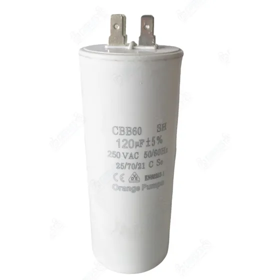 Capacitor Redondo Uso Normal Trabajo Continuo 120uf 250v 5%