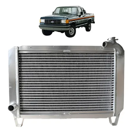 Radiador F1000 Mwm Bocal Torto Alumínio Tubular + Tampa