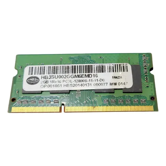 Memória Ram Hbs 2gb Ddr3 1rx16 Pc3l-12800s-11-11-d0