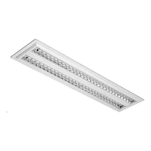 Luminária Embutir 2x54w 1200 T-5  Com Aletas Abalux E06