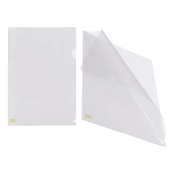 Kit 20 Pasta Plastica Em L P Proteção Documentos Escritório