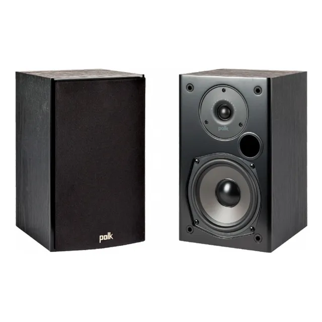 Estantería Polk Audio T15, 100 W, 2 vías, acústica (par), color negro