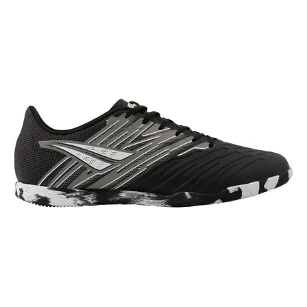 Chuteira De Futsal Masculina Furia Y-4 Penalty Preto-branco-chumbo 42 Br