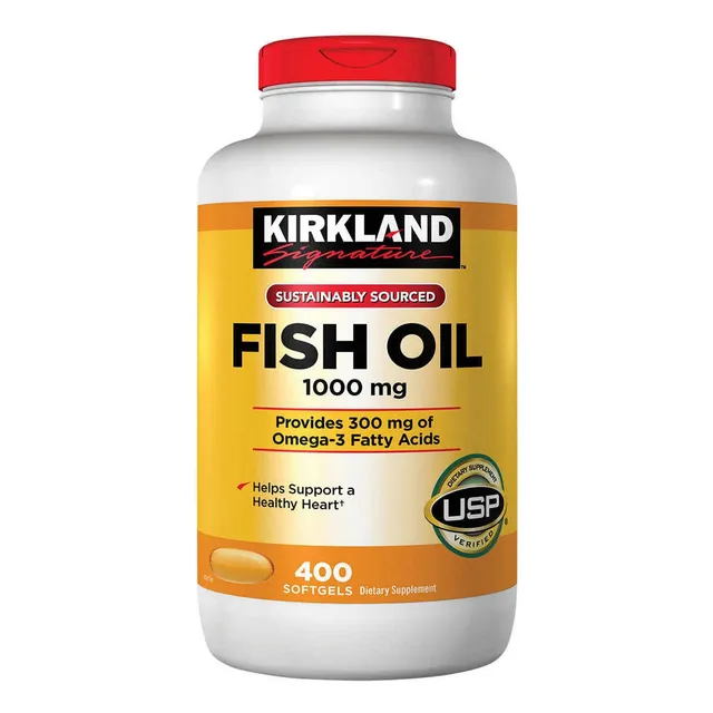 Fish Oil Omega 3 Kirkland X 400 Cápsulas